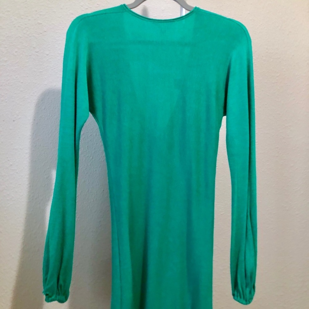 Bebe Turquoise Long Sleeve V-Neck Tunic!!! - Picture 6 of 8